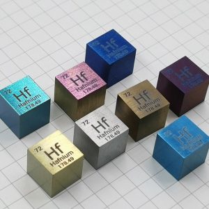 Colorful 10mm Hafnium Cube Element Periodic Phenotype High-purity Ha 99.9%