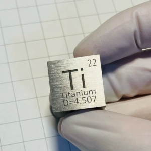 20cm Metal Titanium Cubic Element Periodic Phenotype High-purity Ti 99.5%