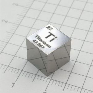 10mm Mirror Polished Titanium Cubic Element Periodic Phenotype High-purity Ti 99.5%