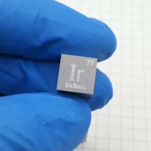 10mm Metal Iridium Cubic Carving Periodic Table High-purity Ir 99.95%