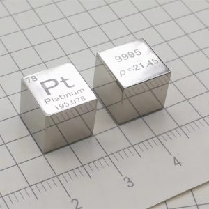 10mm Metal Platinum Cubic Element Periodic Phenotype High-purity Pt 99.95%
